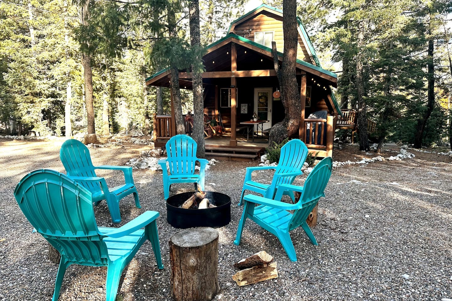 Fireside at Lazy Duck Cottages